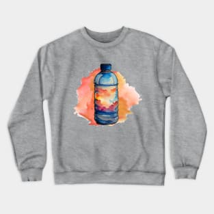 Watercolor water bottle Crewneck Sweatshirt